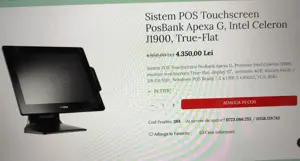 Sistem operare si gestiune PosBank touchscreen +cititor cod de bare+ sertar pentru bani - imagine 5