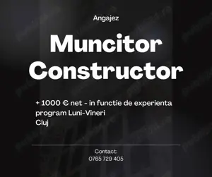 ANGAJAM Muncitor Constructor