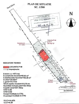 Teren Balotesti, suprafata = 908 mp - imagine 2