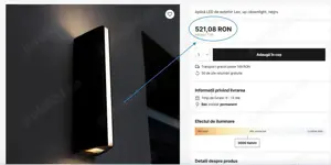 Aplică de perete exterior LED Lutec Leo antracit,(Super Ofertă). - imagine 4