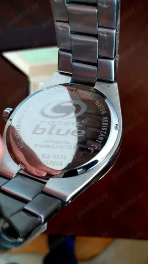 Ceas "FOSSIL Blue BQ9334"Water Resistant 100m,Full Steel Inox,Nou, - imagine 3