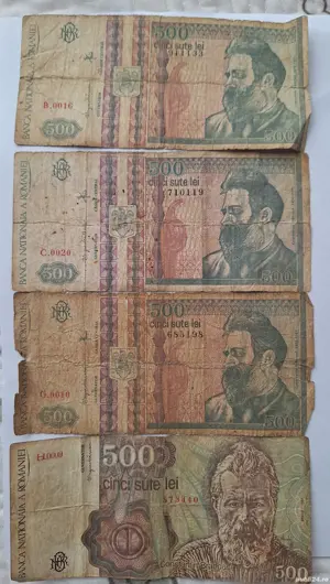 Bancnote 500 lei vechi