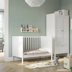 Vand patut bebelus IKEA SUNDVIK 60x120 cm + saltea microfibra cocos - imagine 3