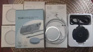 incarcatoare Magsafe 15w pt iPhone , wireless magnetice , noi sigilate universale orice telefon - imagine 2