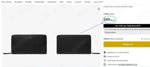 Portofel HUGO BOSS, de Damă Negru,(Super Ofertă) - imagine 4