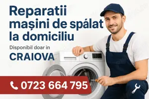 ACASA la dvs.Reparatii(pe loc)masini de spalat-ARAGAZE-Prof.Rapid.Garantie.