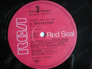 vinil rar Verdi Otello, Il Trovatore cu Placido Domingo,Leontyne Price anii 1970 - imagine 4