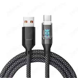 cabluri incarcare usb - type c 120w 6A  cu afisaj , ultra rezistente ,1m lungime , noi la cutie