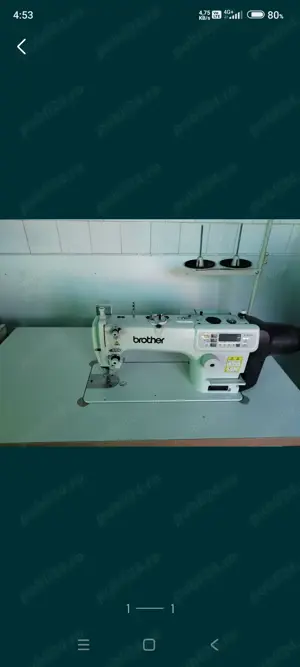 Vând mașină de cusut industrială Brother cu 1 ac Direct Drive S7100A-403 EFL, 