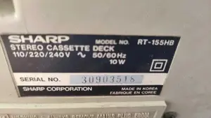 Casetofon deck SHARP - imagine 4