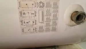 Vand Boier Eldom termoelectric de 112 Litri cu o serpentina, conectare la centrala si electric  - imagine 5