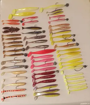 Trusă momeli artificiale moi soft silicon gume - imagine 4