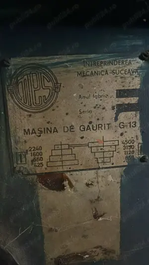 Masina de gaurit industriala G13 - imagine 2