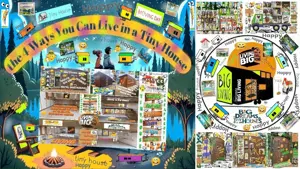 Rulota Tiny House Mini Casa Pe Roti De Vacanta Locuit Hambar Lemn Birou Afacere Din Vis De Poveste - imagine 8