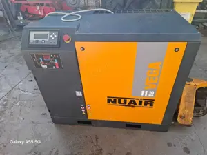 Compresor cu Surub Nuair Italian de 11 kw, 10 bar,AN 2016. 0RE 9970