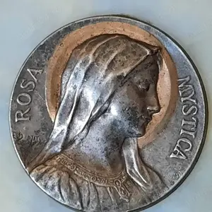 placheta Sf. Maria ROSA MYSTICA  semnata Emile DROPSY