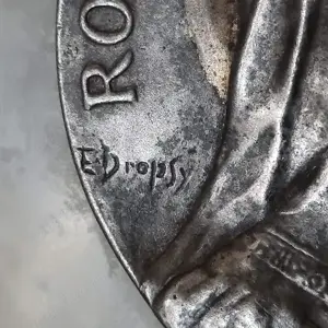 placheta Sf. Maria ROSA MYSTICA  semnata Emile DROPSY - imagine 4