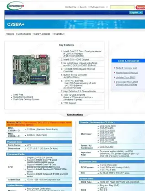 KIT Placa SERVER Tower SuperMicro C2SBA+ Refurbished - imagine 5