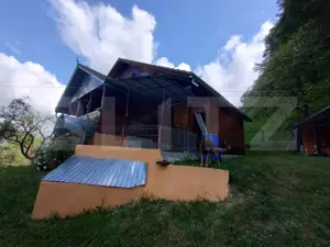 Cabana 3 cam,2 nivele 100 mp+teren extravilan 2,5 ha+1 ha padure, langa Nasaud - imagine 3
