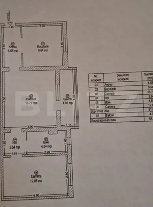 Apartament de vanzare, cu 2 camere, bloc izolat, 56 mp, zona Aradului - imagine 6