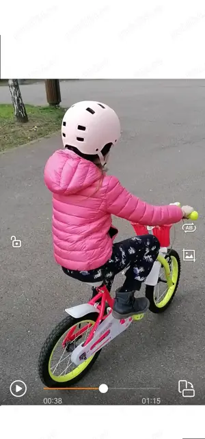 Bicicleta Copii cu Roti Ajutatoare Magellan Candy 16 pink-yellow - imagine 2