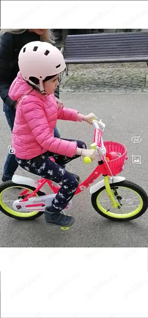 Bicicleta Copii cu Roti Ajutatoare Magellan Candy 16 pink-yellow - imagine 3