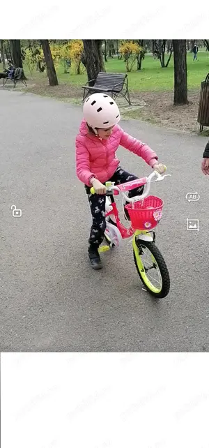 Bicicleta Copii cu Roti Ajutatoare Magellan Candy 16 pink-yellow - imagine 4