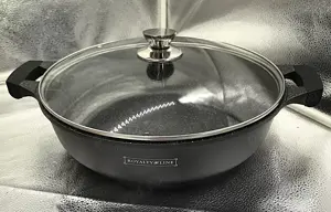 Oala aluminiu cu interior marmura, 32 cm, 5.5L, Royalty Line