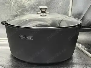 Caserola turnata sub presiune, 14L, aluminiu, capac sticla, 36 cm