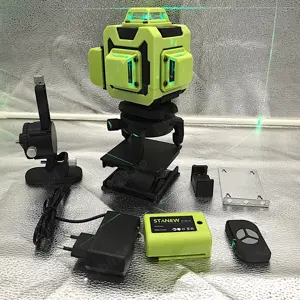 Nivel laser verde, autonivelare, telecomanda   precizie garantata