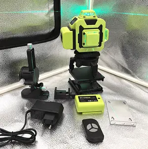 Nivel laser verde, autonivelare, telecomanda   precizie garantata - imagine 3