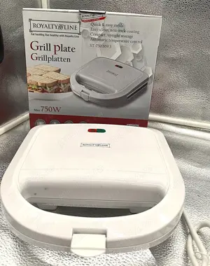 Sandwich maker inox 750W, 2 felii, antiaderent - imagine 3