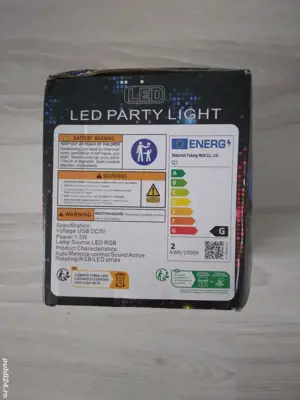 G L O B disco,multicolor cu 7 moduri de lumini,nou - imagine 4