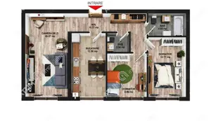 Apartament cu 3 camere 2 bai si parcare privata in Selimbar zona Brana - imagine 14