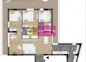 Apartament 4 camere + Terasa 94mp / Licurg 2 / Cartierul Armenesc