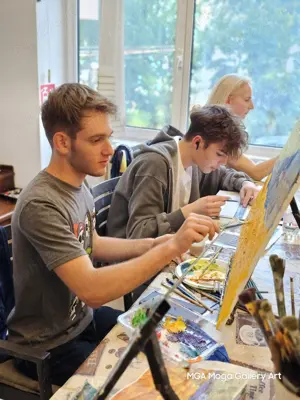 Curs Pictura desen pictură arhitectura la șevalet in ulei acril  Painting and drawing course