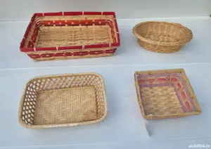 Lot coșuri din împletituri - imagine 3