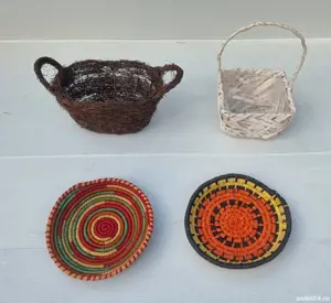 Lot coșuri din împletituri - imagine 5