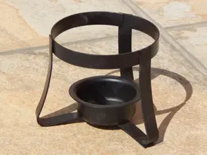 Suport lumanare cilindrica metalic