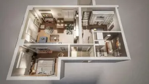 Apartament de vanzare, cu 3 camere, 60 mp, zona Ansamblul Vest Residence - imagine 3