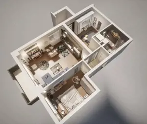 Apartament de vanzare, cu 3 camere, 60 mp, zona Ansamblul Vest Residence - imagine 2