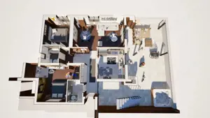 Penthouse de vanzare, cu 3 camere, 91 mp, zona Ansamblul Vest Residence