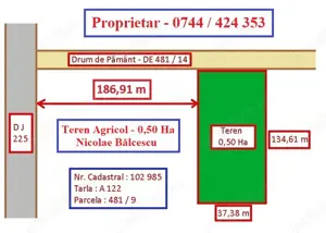 Teren Agricol - Comuna Nicolae Balcescu - Constanta - 23 Ha - 20.000 Euro - Hectarul - imagine 4