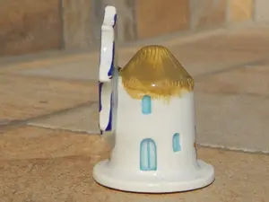 Bibelou moara vant olandeza statueta ceramica portelan - imagine 3