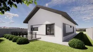 Casa individuala  -  4 camere  -  2 bai  -  1200mp teren.