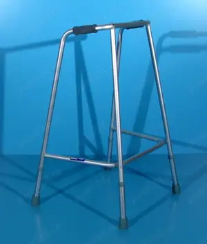 Cadru pentru mers din aluminiu fix NEFOLOSIT - imagine 2