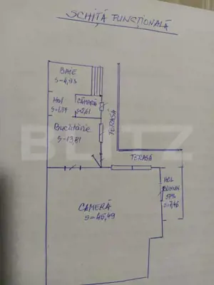 Apartament de vanzare, cu o camera, 73 mp, etaj 1, zona centrala - imagine 7