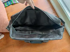 Geanta de voiaj din piele, geanta de laptop - imagine 3