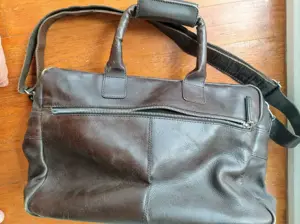 Geanta de voiaj din piele, geanta de laptop - imagine 5