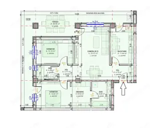 Penthouse de vanzare in Selimbar 40 mp terasa 2 locuri parcare - imagine 2